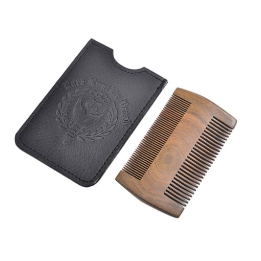Sandalwood Beard Comb Custom Logo
